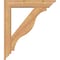 Ekena Millwork Funston Traditional Smooth Bracket w/ Offset Brace, Western Red Cedar, 5 1/2"W x 26"D x 30"H BKT0604X26X30FST01SWR - alternate 2